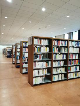 photo des livres à la BU Centrale 