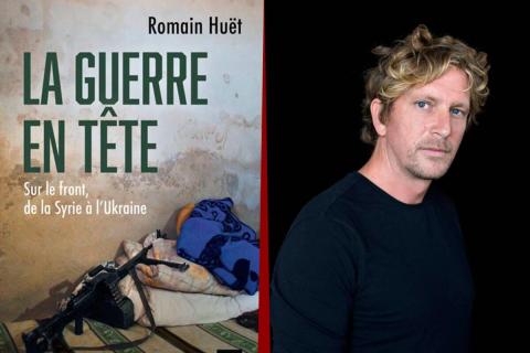 Livre la guerre en tête et photo de romain huet